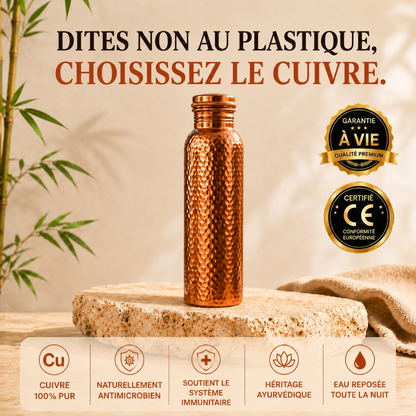 Gourde en Cuivre – Cuvyra™ | L’Eau Purifiée Naturellement, Sans Plastique