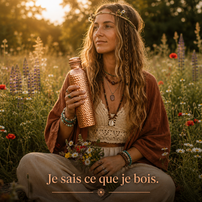 Gourde en Cuivre – Cuvyra™ | L’Eau Purifiée Naturellement, Sans Plastique